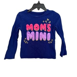 The Children's Place Girls 2T "Mom's Mini" Graphic Tee Navy Cute Playful